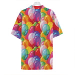 Colorful Balloon Pattern Print Hawaiian Shirt