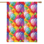 Colorful Balloon Pattern Print House Flag