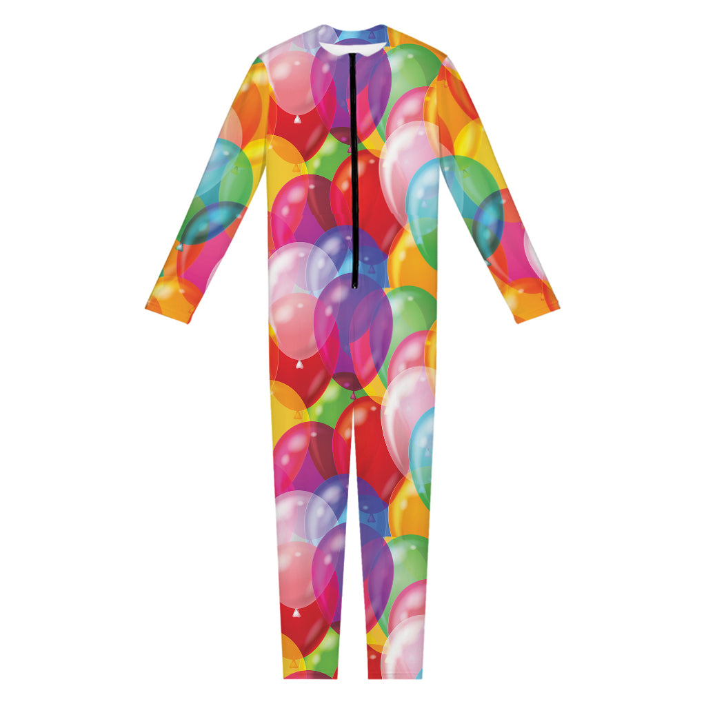 Colorful Balloon Pattern Print Jumpsuit