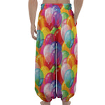 Colorful Balloon Pattern Print Lantern Pants