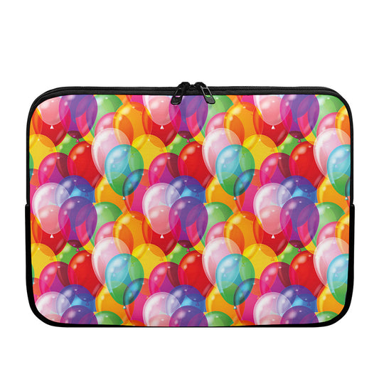 Colorful Balloon Pattern Print Laptop Sleeve