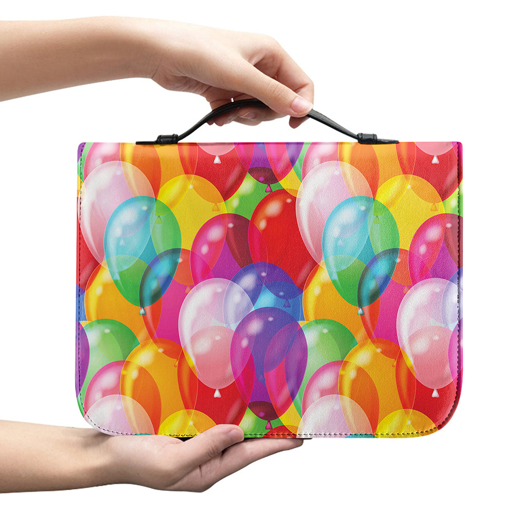 Colorful Balloon Pattern Print Leather Bible Cover
