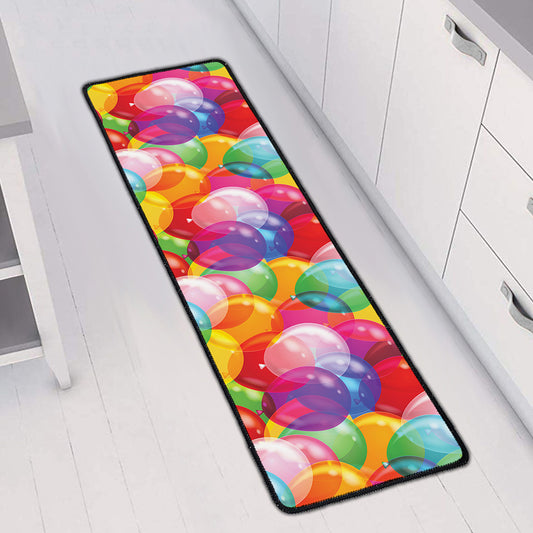Colorful Balloon Pattern Print Long Kitchen Mat