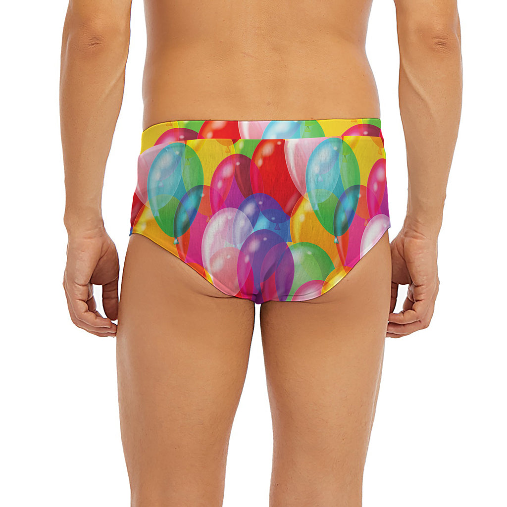 Colorful Balloon Pattern Print Men's Briefs