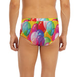 Colorful Balloon Pattern Print Men's Briefs