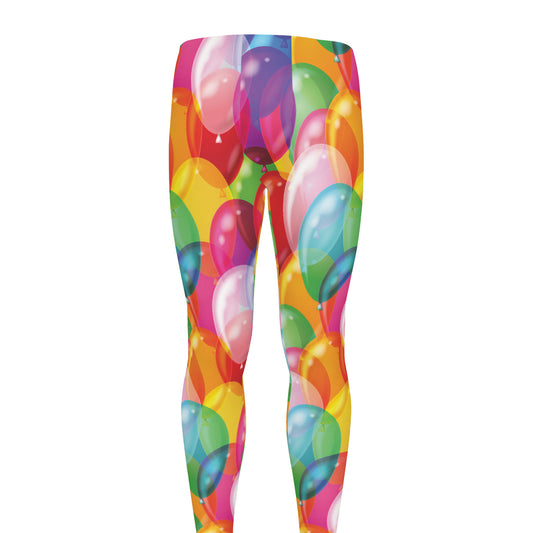Colorful Balloon Pattern Print Men's leggings