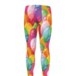 Colorful Balloon Pattern Print Men's leggings
