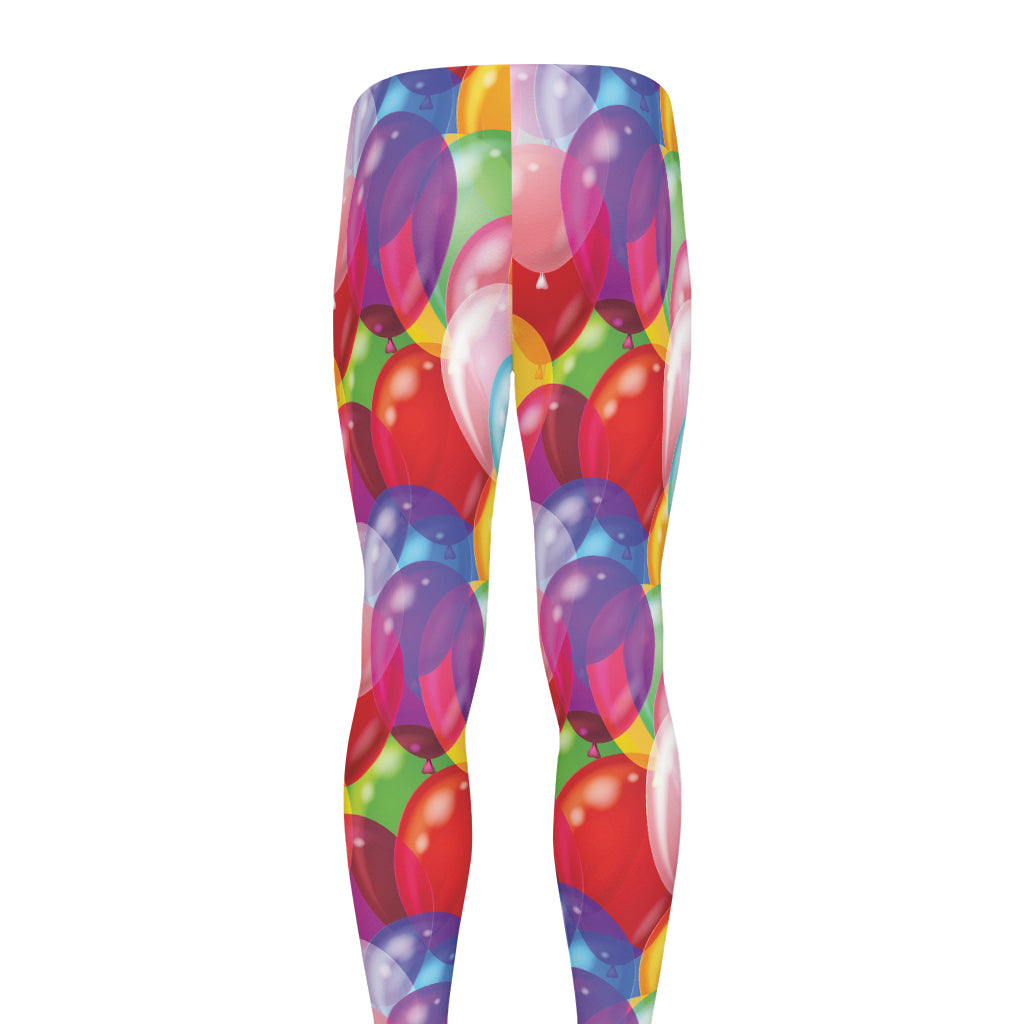 Colorful Balloon Pattern Print Men's leggings