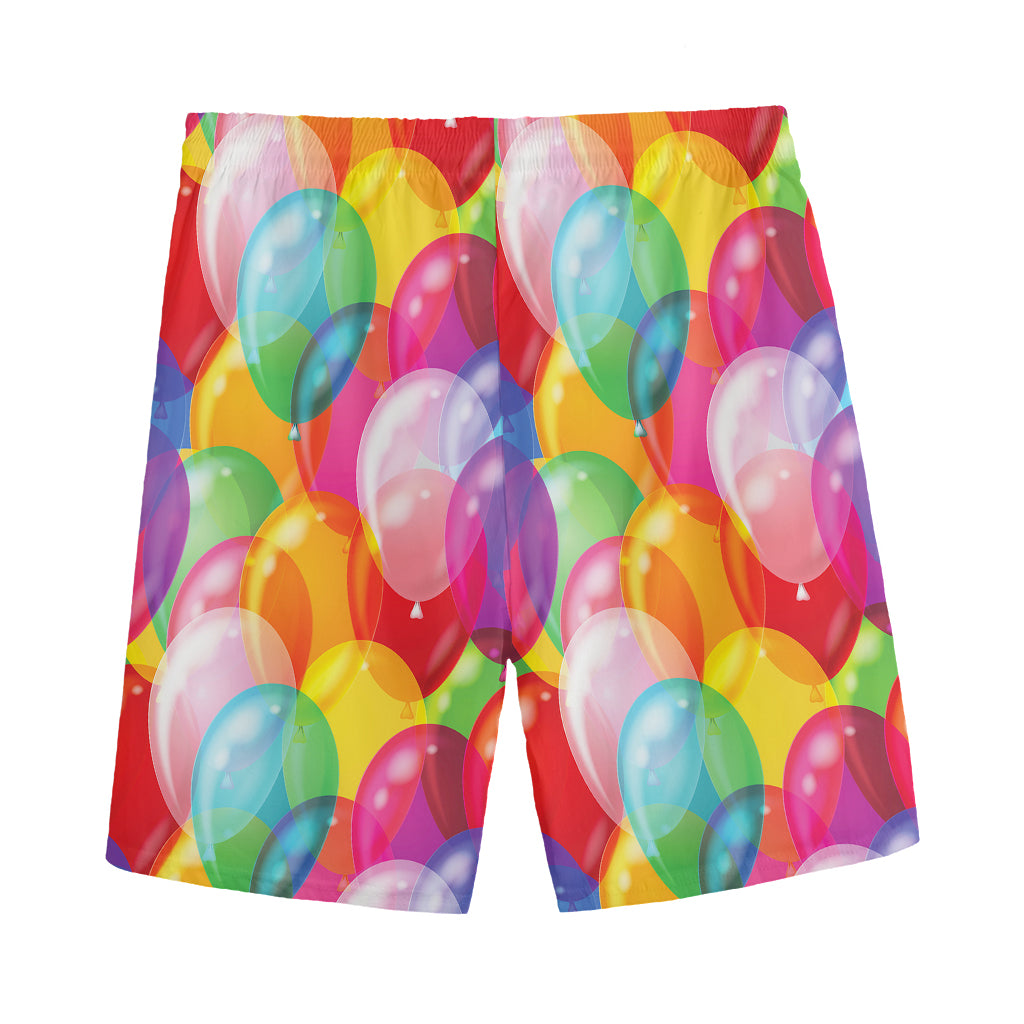 Colorful Balloon Pattern Print Men's Sports Shorts