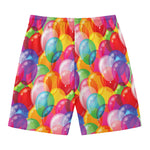 Colorful Balloon Pattern Print Men's Swim Trunks