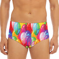Colorful Balloon Pattern Print Men's Triangle Swim Briefs