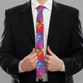Colorful Balloon Pattern Print Necktie
