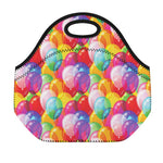 Colorful Balloon Pattern Print Neoprene Lunch Bag