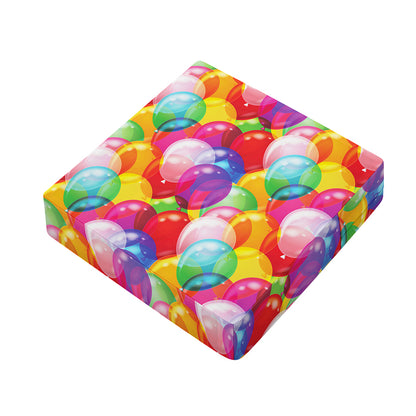 Colorful Balloon Pattern Print Outdoor Seat Cushion Cover