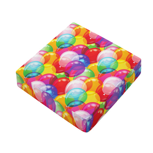 Colorful Balloon Pattern Print Outdoor Seat Cushion Cover