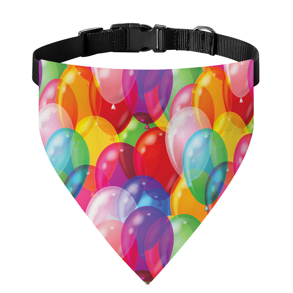 Colorful Balloon Pattern Print Over The Collar Dog Bandana