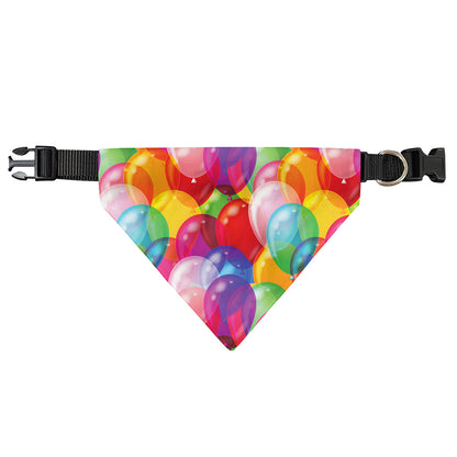Colorful Balloon Pattern Print Over The Collar Dog Bandana