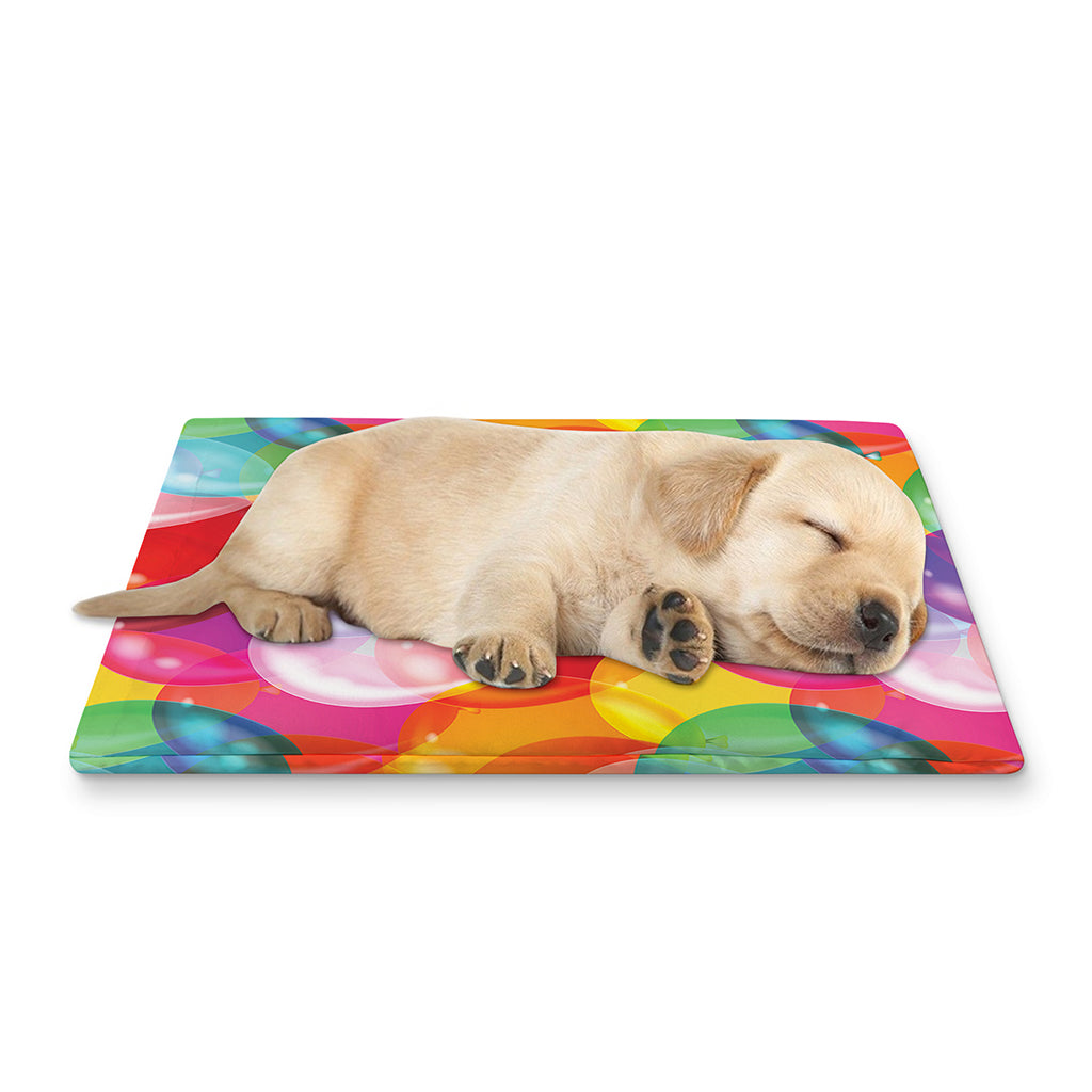 Colorful Balloon Pattern Print Pet Cooling Mat Cover