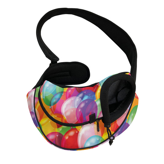 Colorful Balloon Pattern Print Pet Sling Carrier