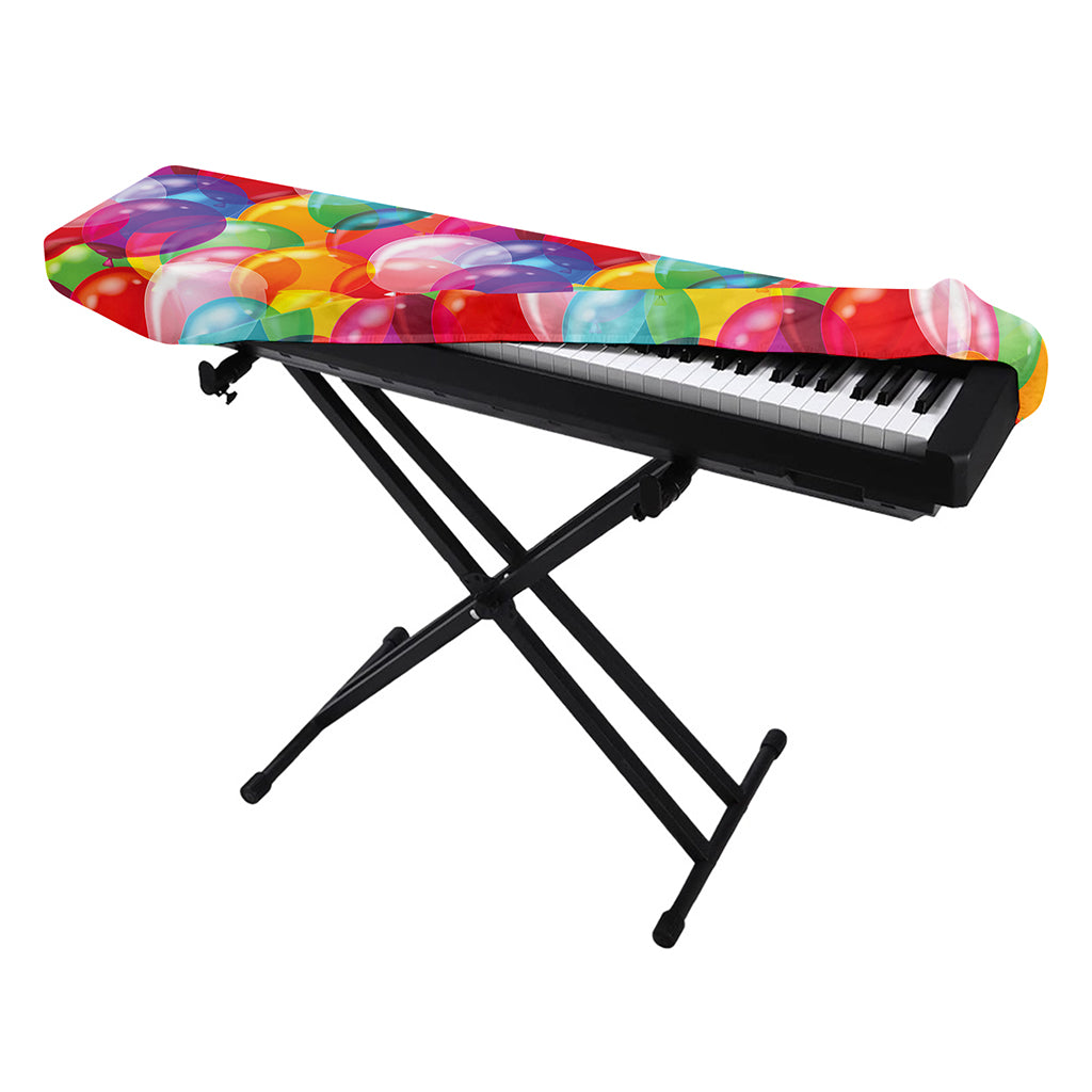 Colorful Balloon Pattern Print Piano Keyboard Cover