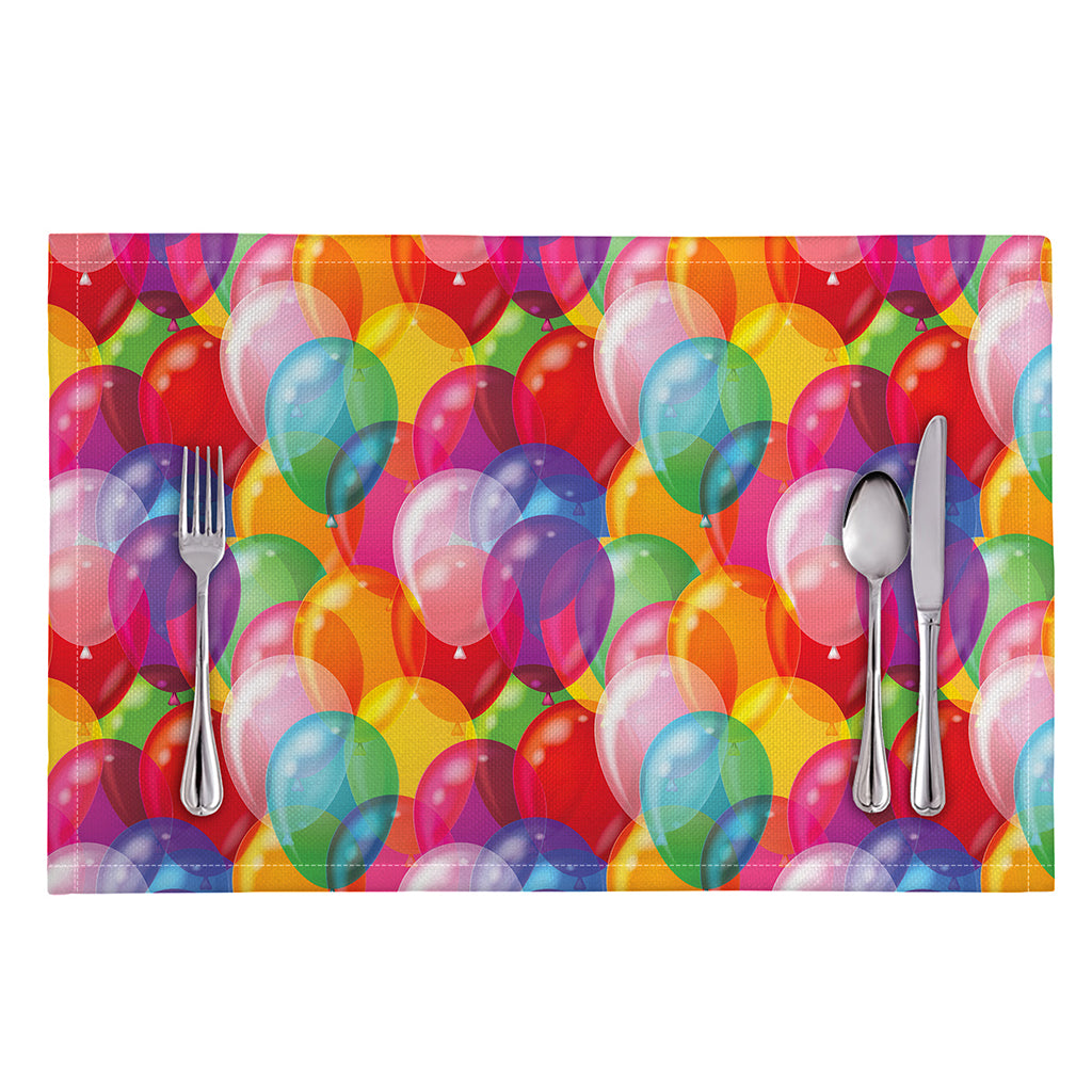 Colorful Balloon Pattern Print Placemat