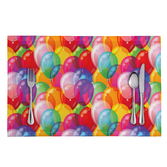 Colorful Balloon Pattern Print Placemat