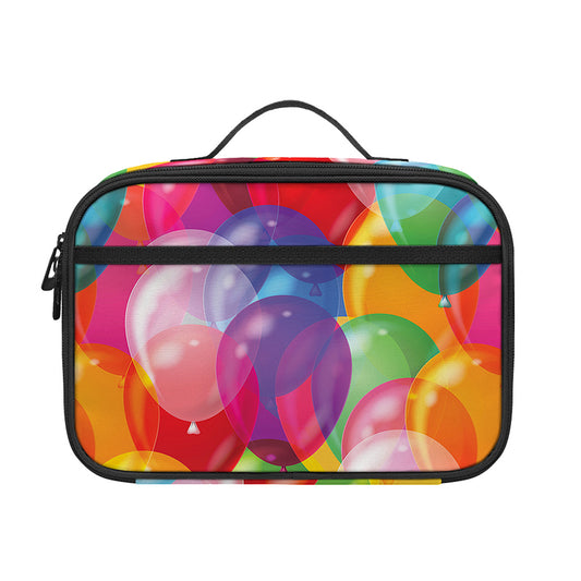 Colorful Balloon Pattern Print Portable Lunch Bag