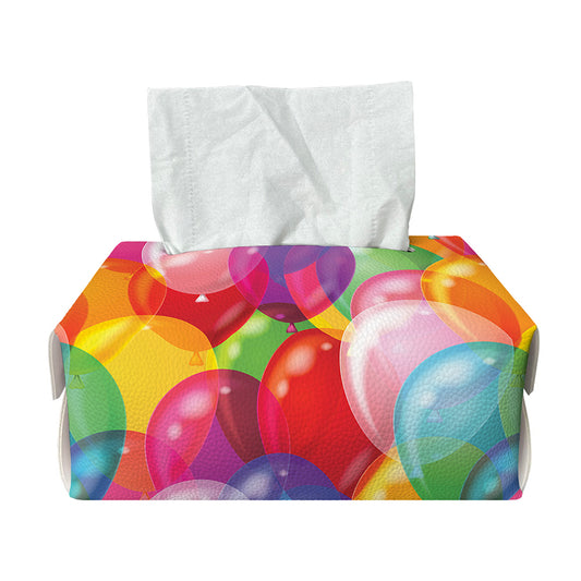 Colorful Balloon Pattern Print Rectangle Tissue Box Cover