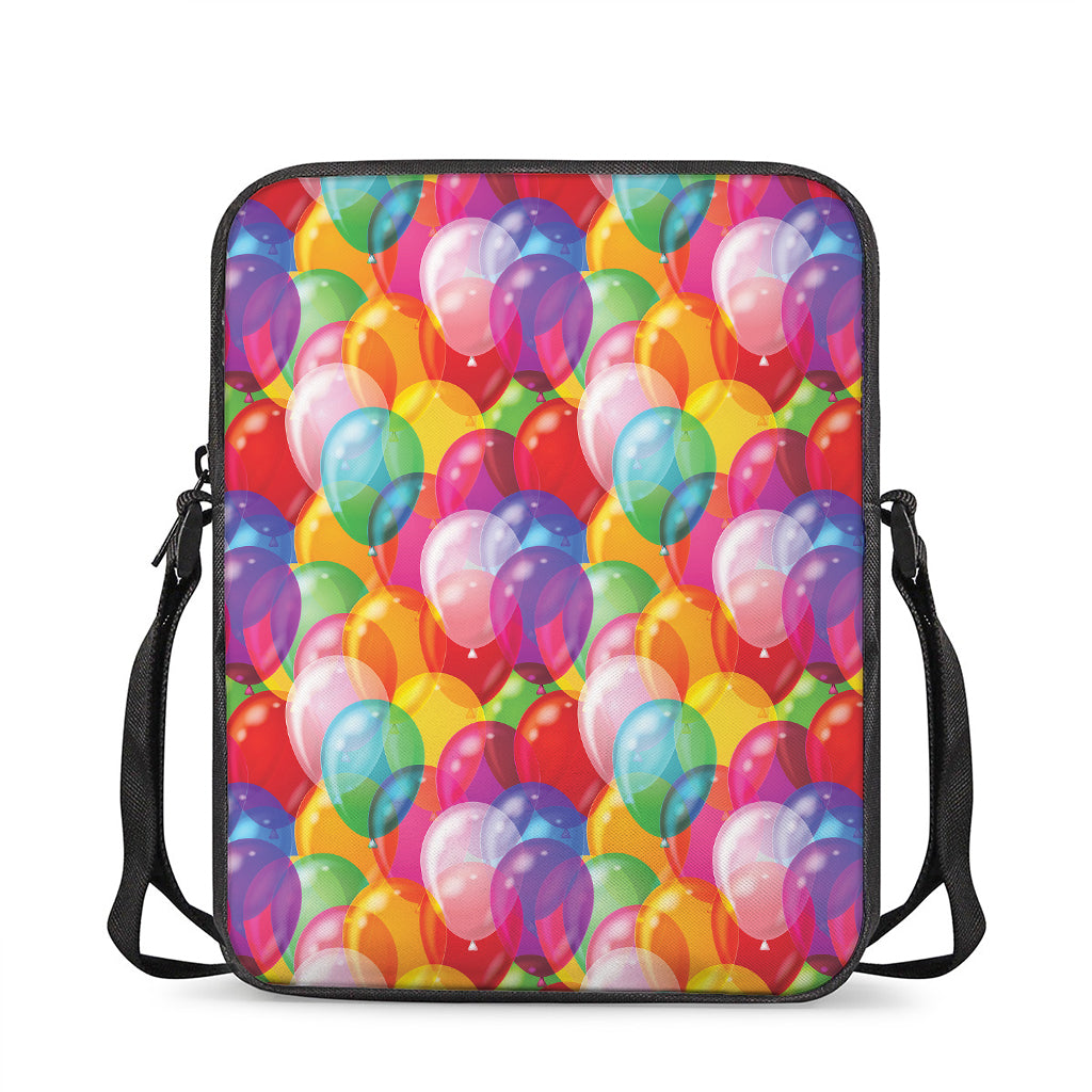 Colorful Balloon Pattern Print Rectangular Crossbody Bag