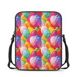 Colorful Balloon Pattern Print Rectangular Crossbody Bag