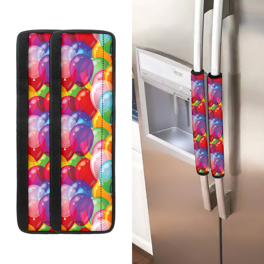 Colorful Balloon Pattern Print Refrigerator Handle Covers