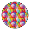 Colorful Balloon Pattern Print Round Floor Mat