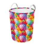 Colorful Balloon Pattern Print Round Laundry Basket