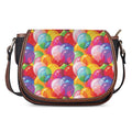 Colorful Balloon Pattern Print Saddle Bag