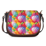 Colorful Balloon Pattern Print Saddle Bag