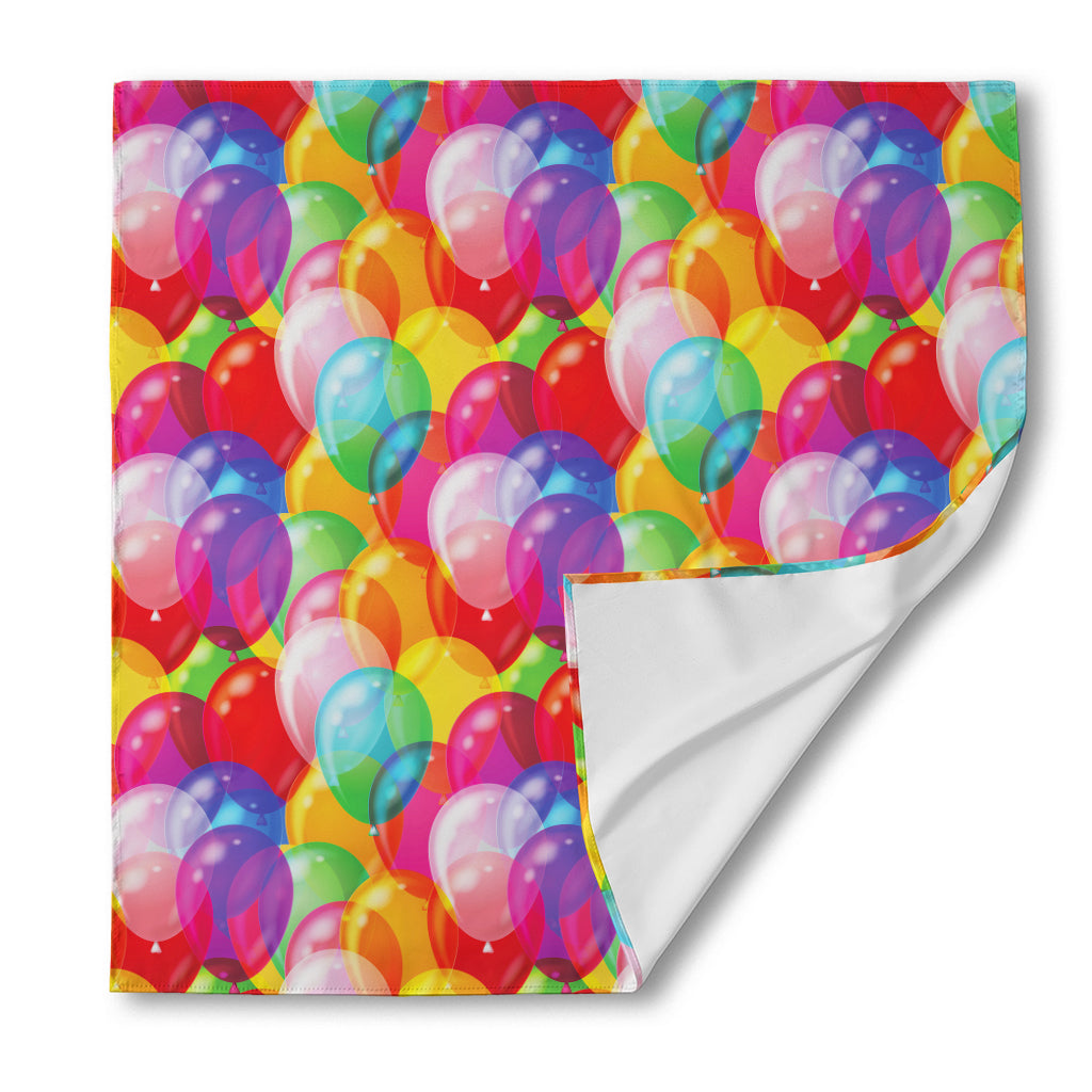Colorful Balloon Pattern Print Silk Bandana