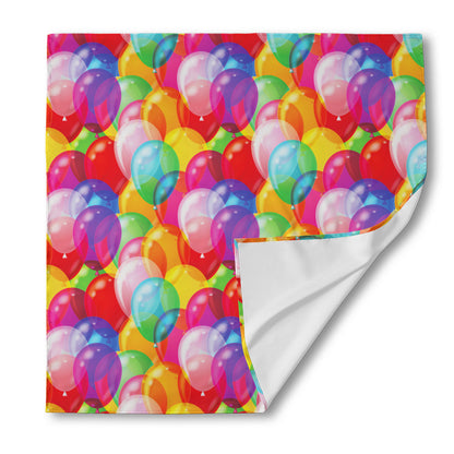 Colorful Balloon Pattern Print Silk Bandana