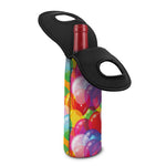 Colorful Balloon Pattern Print Single Neoprene Wine Tote