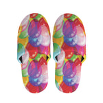 Colorful Balloon Pattern Print Slippers