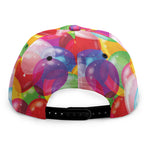 Colorful Balloon Pattern Print Snapback Cap