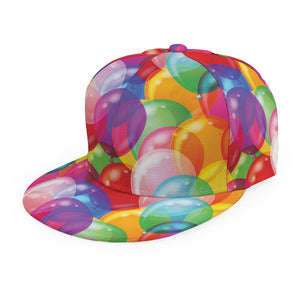 Colorful Balloon Pattern Print Snapback Cap