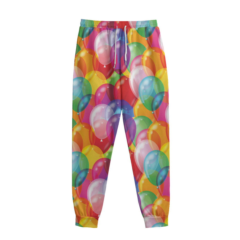 Colorful Balloon Pattern Print Sweatpants