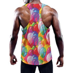 Colorful Balloon Pattern Print Training Tank Top