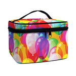 Colorful Balloon Pattern Print Travel Makeup Bag
