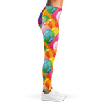Colorful Balloon Pattern Print Women's Leggings
