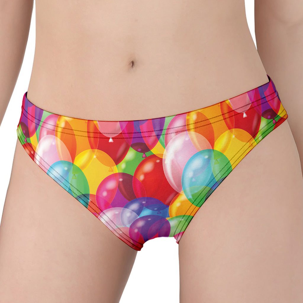 Colorful Balloon Pattern Print Women's Panties