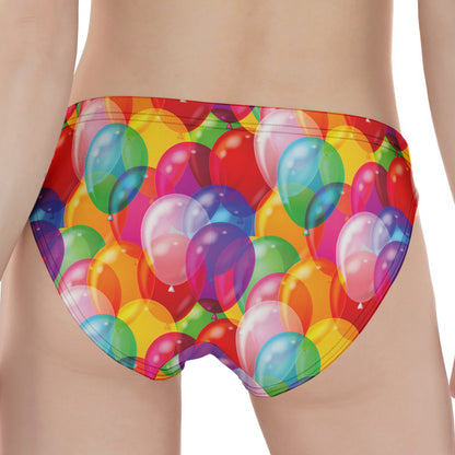 Colorful Balloon Pattern Print Women's Panties