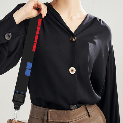 Colorful Block Puzzle Game Pattern Print Bag Strap