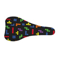 Colorful Block Puzzle Game Pattern Print Bicycle Seat Cover