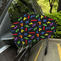 Colorful Block Puzzle Game Pattern Print Car Side Mirror Covers